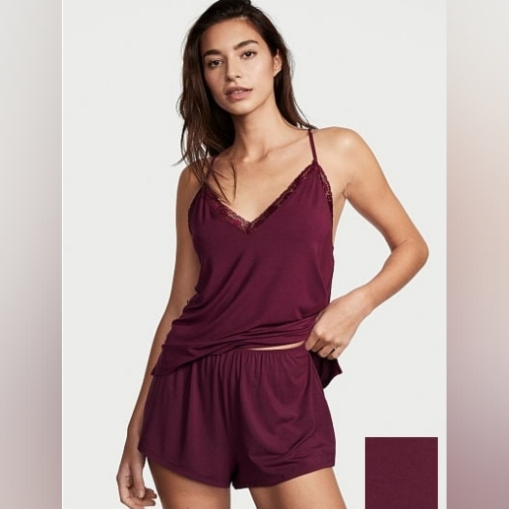 Victoria's Secret - Stretch Modal Cami Pajama Set - Large - Color Kir